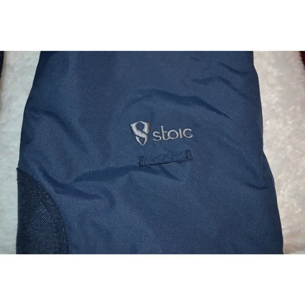 STOIC Kids Full Zip Ski Snowboard Bib Snow Pants Size 6 Navy Blue